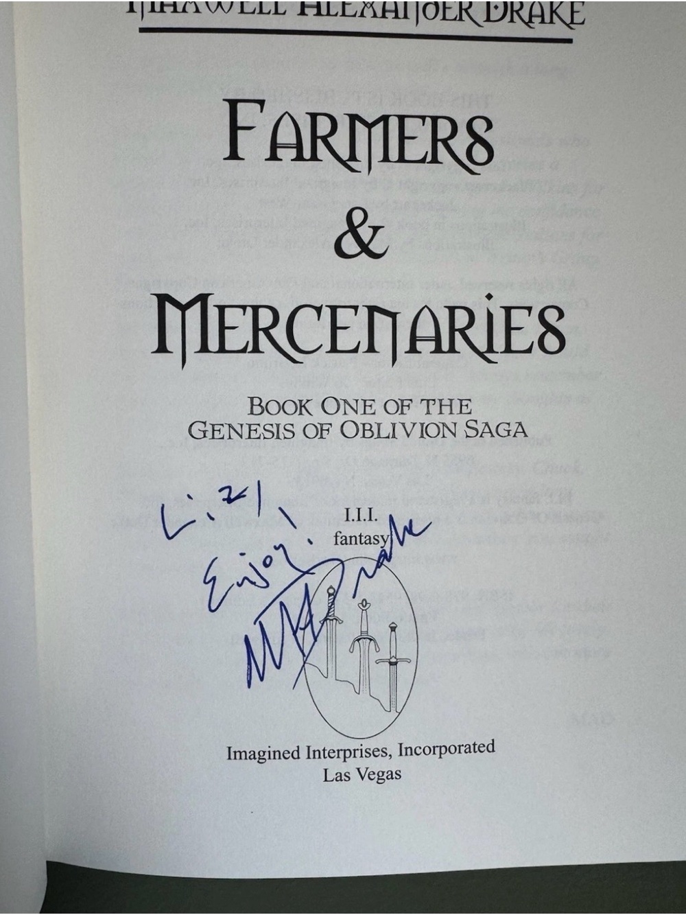 MAD Farmers&Mercenaries Hardcover Signed Collector's Edition 1st Print 913/1500